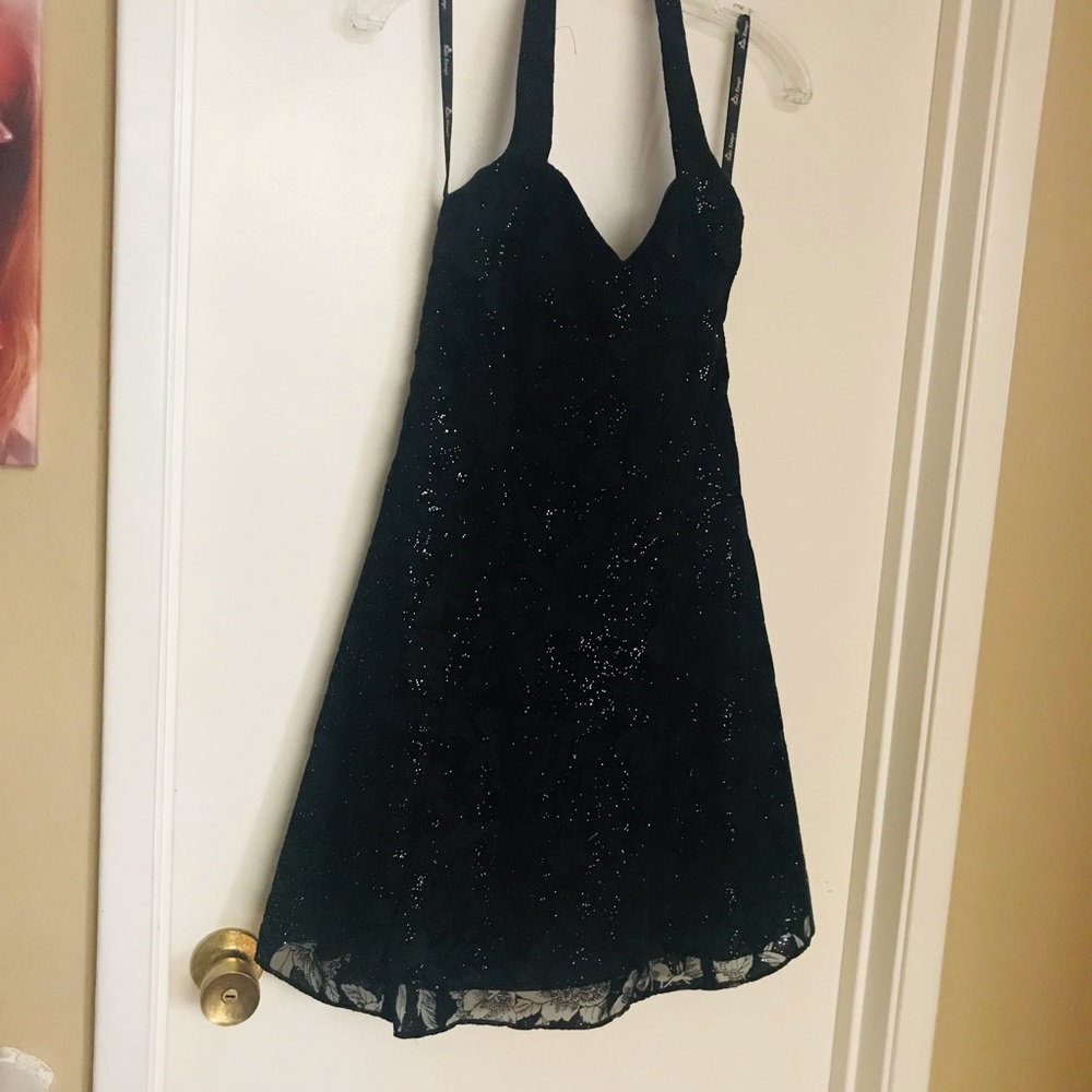 Vintage Backless Halter Dress